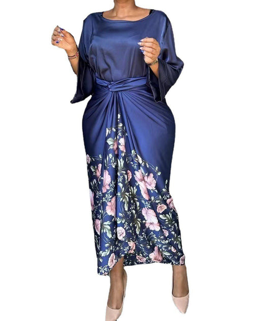 African women's casual set Loose Flare sleeves